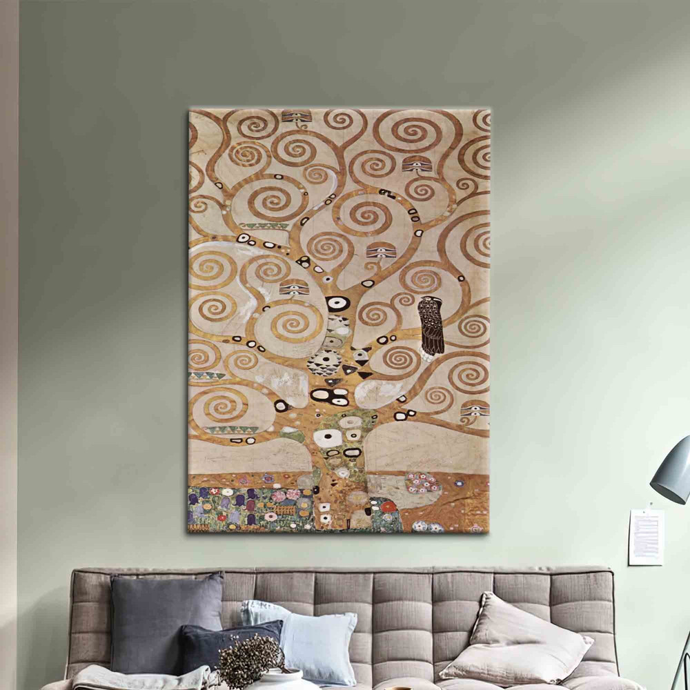Gustav Klimt Tree, Gustav Klimt Canvas Print, Reproduction Art Canvas, Famous Poster, Tree Wall Art, Abstract Tree Artwork,.jpg