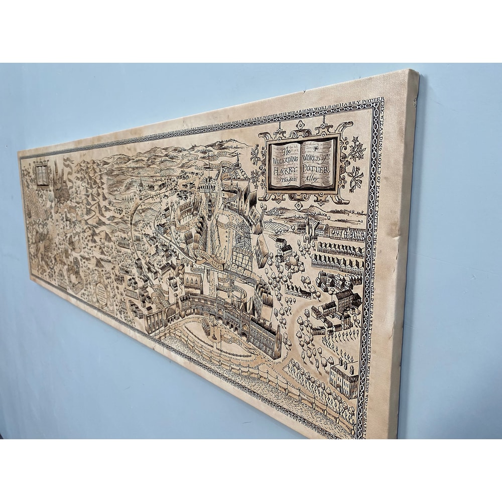 Harry Art Canvas, Best Movies Artwork, Canvas Gift, Custom Wall Decor, Harry World Map, Wall Art Canvas, Map Canvas Poster,.jpg