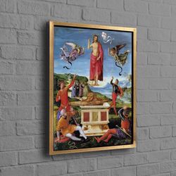jesus christ, orthodox icon wall decor, jesus christ resurrection poster, reproduction artwork, famous wall decor, angel