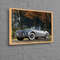 Jaguar Printed, Car Photo Artwork, Car Art Canvas, Retro Car Wall Art, 1954 Jaguar Canvas, Autumn Landscape Printed, Old Car Canvas,.jpg
