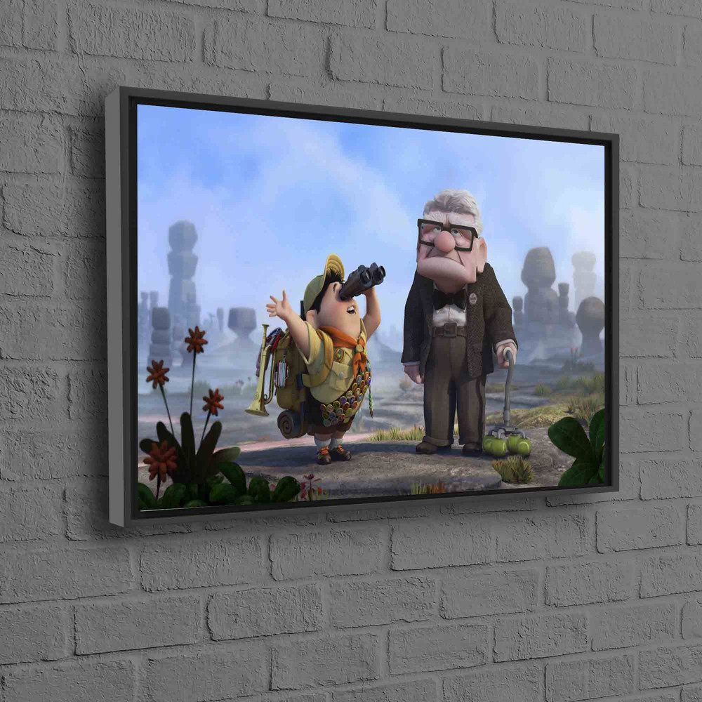 Kids Room Printed, Abstract Wall Decor, Up Movie Artwork, Nursery Printed, Modern Printed, Colorful Balloons Canvas, Air House Printed,.jpg