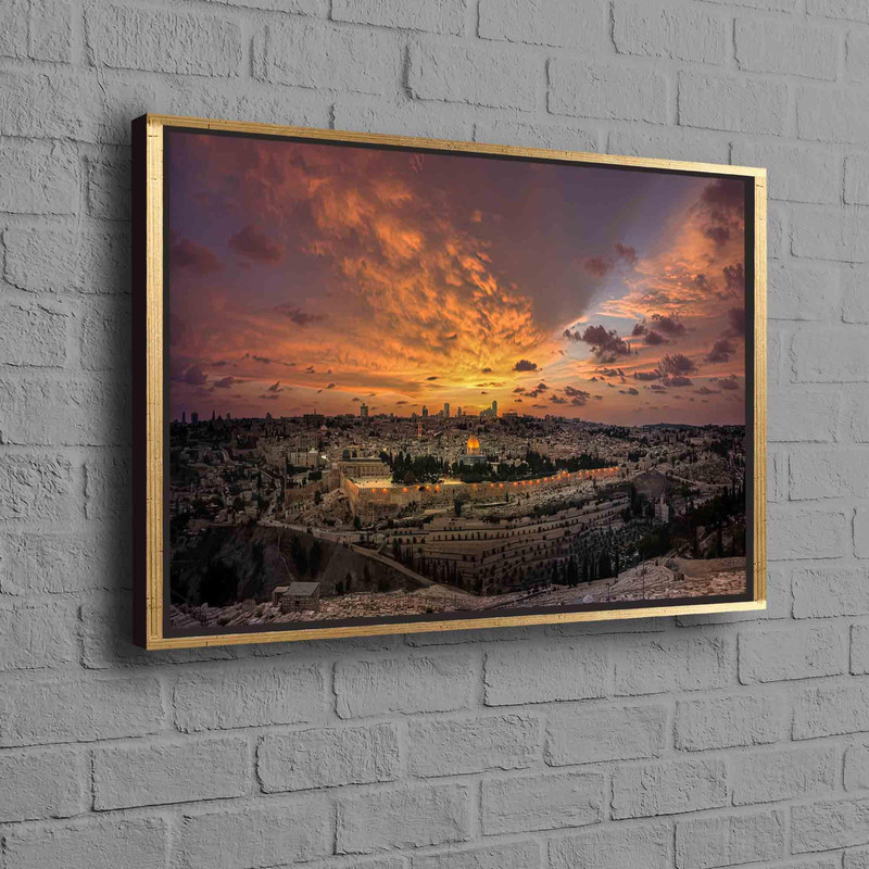 Islamic Landscape Wall Art, Muslim Home Canvas Art, Sunset Landscape Wall Art, Jerusalem Poster, Muslim Poster, Muslim Wall Canvas Decor,.jpg