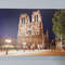 Notre Dame Wall Art, Night Landscape Canvas, Cathedral Wall Art, Landscape Wall Art, France Art Canvas, City Wall Decor, Cityscape Printed,.jpg