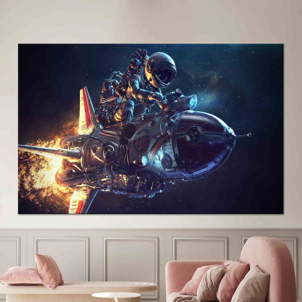Abstract Astronaut Wall Decoration, Modern Canvas Decor, Astronaut Lover Gift Canvas, Astronaut Wall Table, Bridesmaid Gift,.jpg