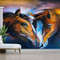 Animal Wall Print, Self Adhesive Paper, Abstract Horse Wall Poster, Modern Wallpaper, Decor For Wall, Two Horses Painting Wall Paper,.jpg