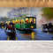 3D Printing Art, 3D Papercraft, Wallpaper Border, Gift For Her, Green Tram Painting Wall Decor, City Wall Decor, Landscape Wall Decor,.jpg