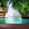 3D Papercraft, Bright Wall Paper, Paper Crafts, Gift For The Home, Tropical Sea View Wall Print, Tropical Landscape Mural, Wall Covering,.jpg