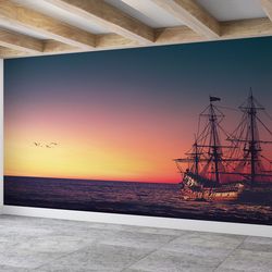 3d printing art, modern wall decal, 3d wall paper, gift for him, sea poster, nature landscape wall art, landscape wallpa