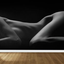 3d wall art, wall decorations, 3d printing art, gift for the home, wall decal, sexy woman paper craft, sensual paper cra