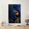 African Woman Wall Art, Glittering Woman Art, Abstract Wall Decor, Luxury Glass Decor, Canvas Art, Framed Wall Art, Gifts, Large Wall Decor,.jpg