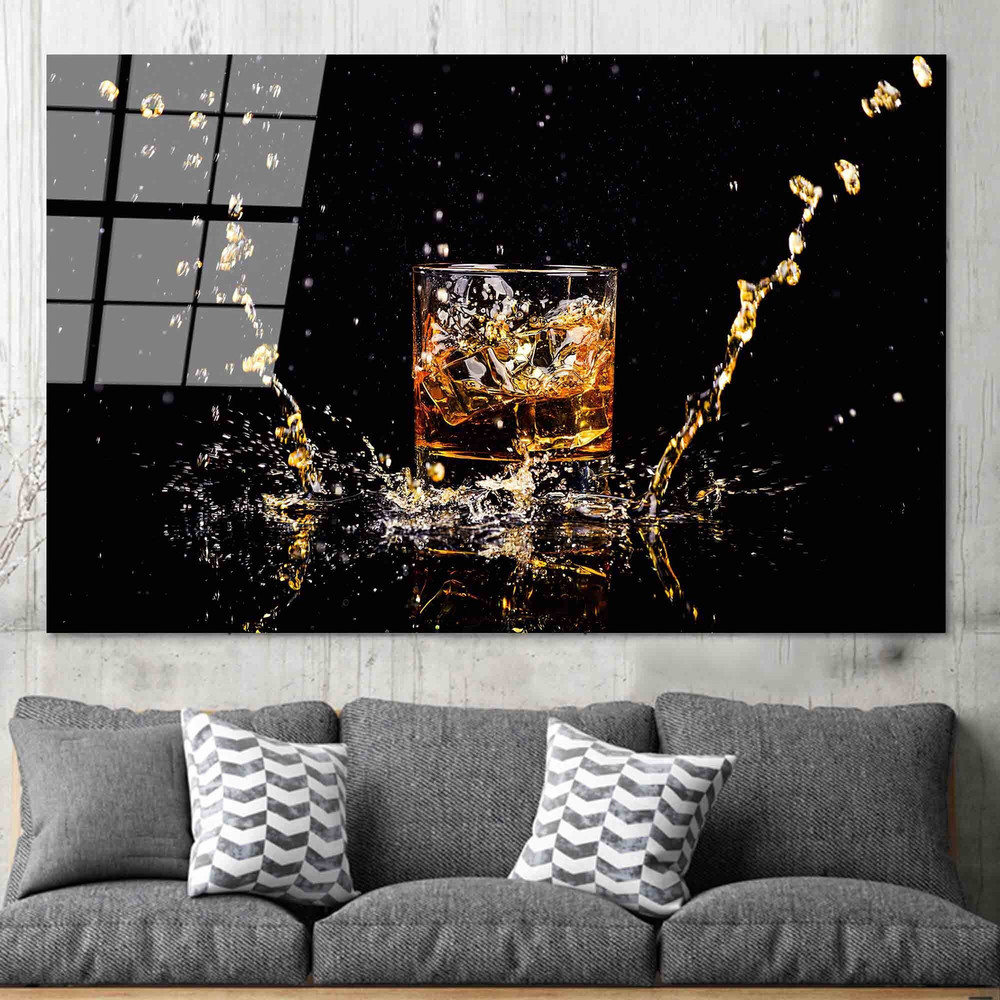 Bar Wall Art, Wine Glass Panel, Modern Wall Decoration, Bar Painted Glass, Gifts Art Canvas, Kitchen Wall Decor, Tempered Glass, Home Decor,.jpg