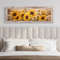 Farmhouse Wall Art - Rustic Sunflowers Painting on Wood Effect Canvas Print - Rustic Over Bed Wall Decor Framed Ready To Hang.jpg