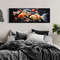 Koi Fish Wall Art Long Horizontal Canvas Print, Panoramic Koi Fish Painting, Zen Japanese Decor Framed Unframed Ready To Hang.jpg