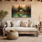 Lakehouse Painting Canvas Print - Rustic Lake And Cabin Wall Art, Vintage Living Room Over Mantel Wall Art Framed Or Unframed Ready To Hang.jpg