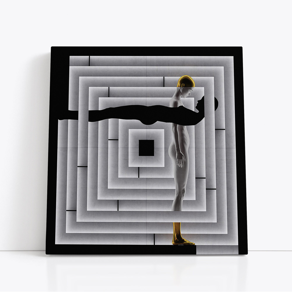 Geometric Surrealism,Contemporary Art, Wall Art, Home Decoration, Artistic Illusion, Depth Perception, Geometric Patterns.jpg