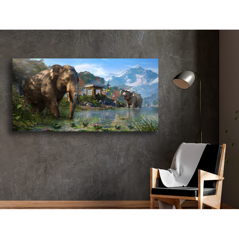 Majestic Wilderness,Rustic Charm, Tranquil Scene, Wilderness Art, Majestic Animals, Nature Lover, Wall Art, Living Room Decor.jpg