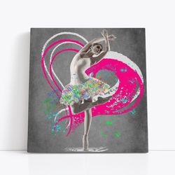 en pointe elegance a ballet fusion,dance studio decor, ballerina art, artistic dance, wall art, home decor, art collecto
