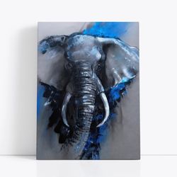 majestic aura textured elephant canvas art,elephant, textured art, canvas art, wildlife, majestic, contemporary, abstrac
