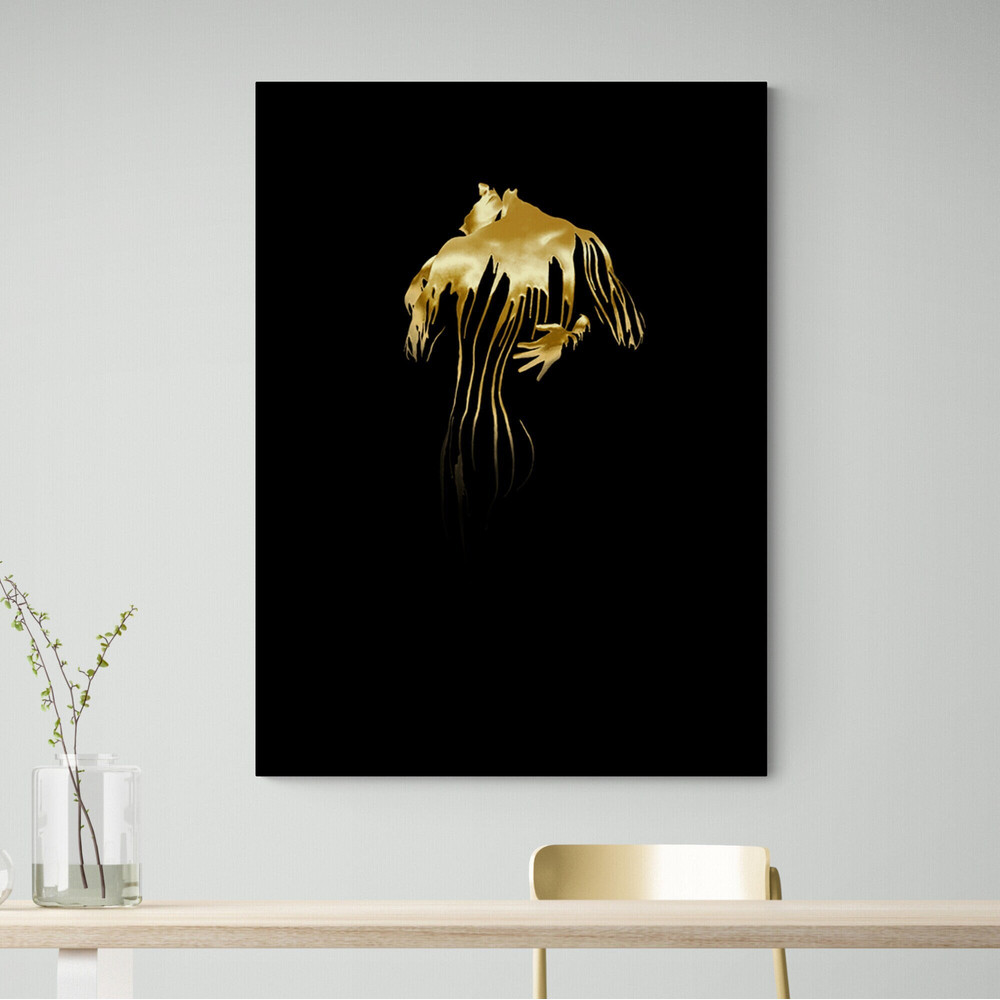 Luminous Solitude,Solitude, Gold Light, Minimalist Art, Human Form, Grace, Poise, Self Reflection, Contemporary Art, Elegance, Abstract.jpg