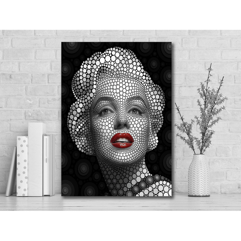 Marilyn Monroe Art Canvas-Marilyn Monroe Colorful Abstract Art PosterPrinted Picture Wall Art Decoration POSTER or CANVAS READY to Hang-1.jpg