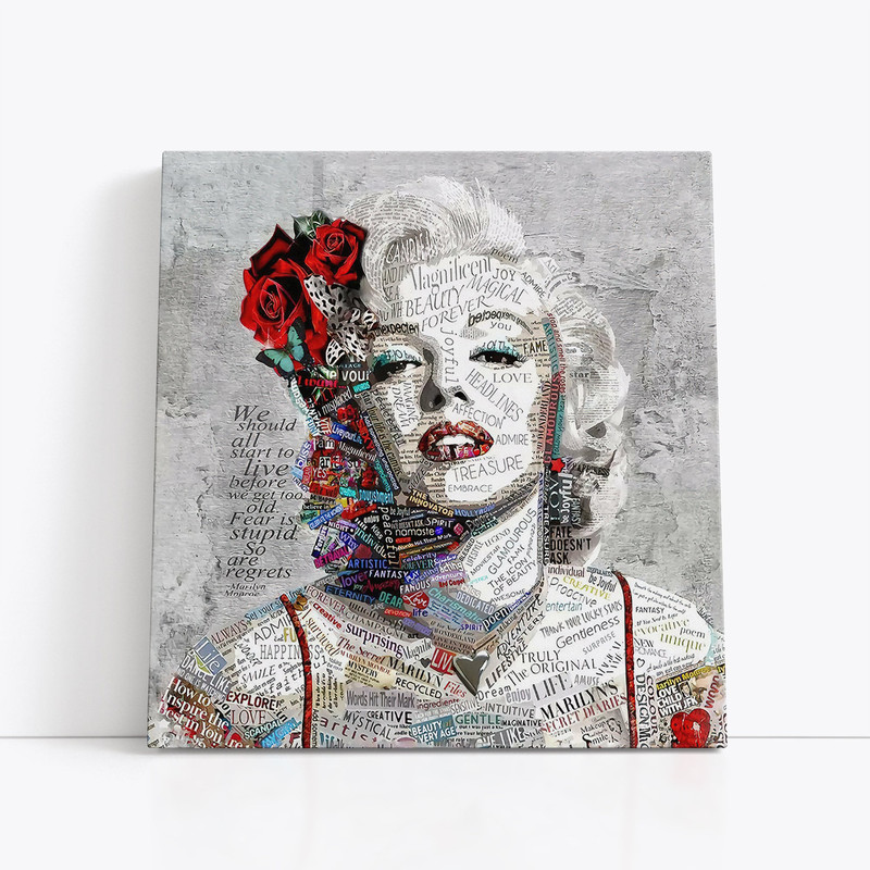 Marilyn Monroe Art Canvas-Marilyn Monroe Colorful Abstract Art PosterPrinted Picture Wall Art Decoration POSTER or CANVAS READY to Hang-3.jpg