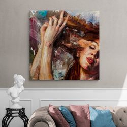 emotive sonata,expressionist art, musician painting, emotional artwork, dynamic brushwork, passionate art, warm palette,