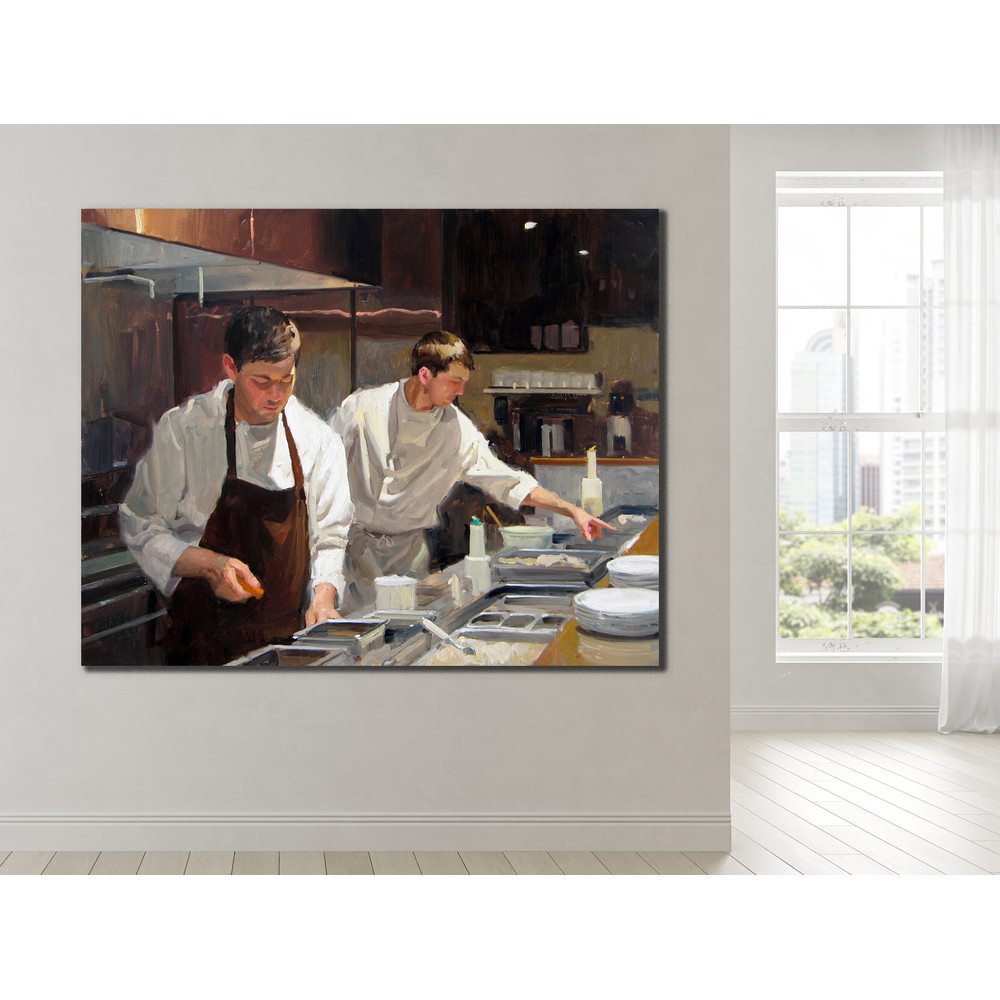 Culinary Concentration,Kitchen, Chefs, Culinary Art, Dedication, Realism, Intimate, Brushwork, Gourmet, Professional, Cooking, Craftsmanship.jpg