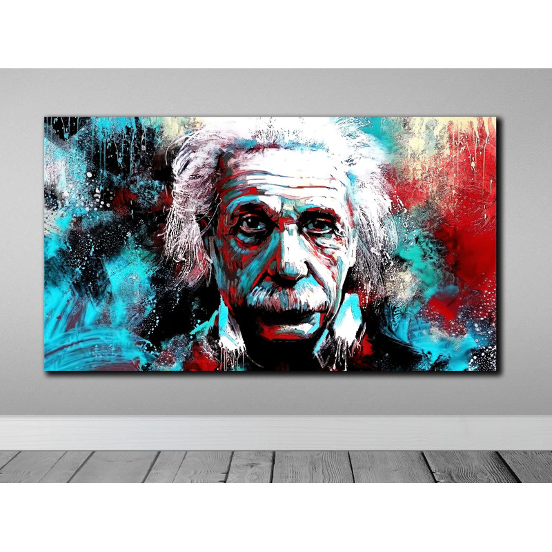 einstein canvas painting, einstein wall art, albert einstein canvas painting, Street Art, Graffiti Painting, Wall Art Framed,  Ready to Hang.jpg