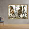 golloping horses wall art , horses running rain creative wall art, horse poster, wall art canvas design, framed ready to hang.jpg