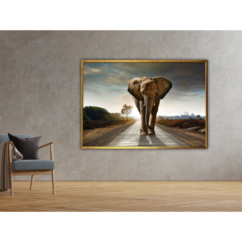 elephant canvas painting, elephant poster, modern wall art, elephant poster, wall art canvas design, framed canvas ready to hang.jpg