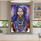 african woman art, african woman canvas, african beauty print, ethnic poster, wall art canvas design, framed canvas ready to hang.jpg