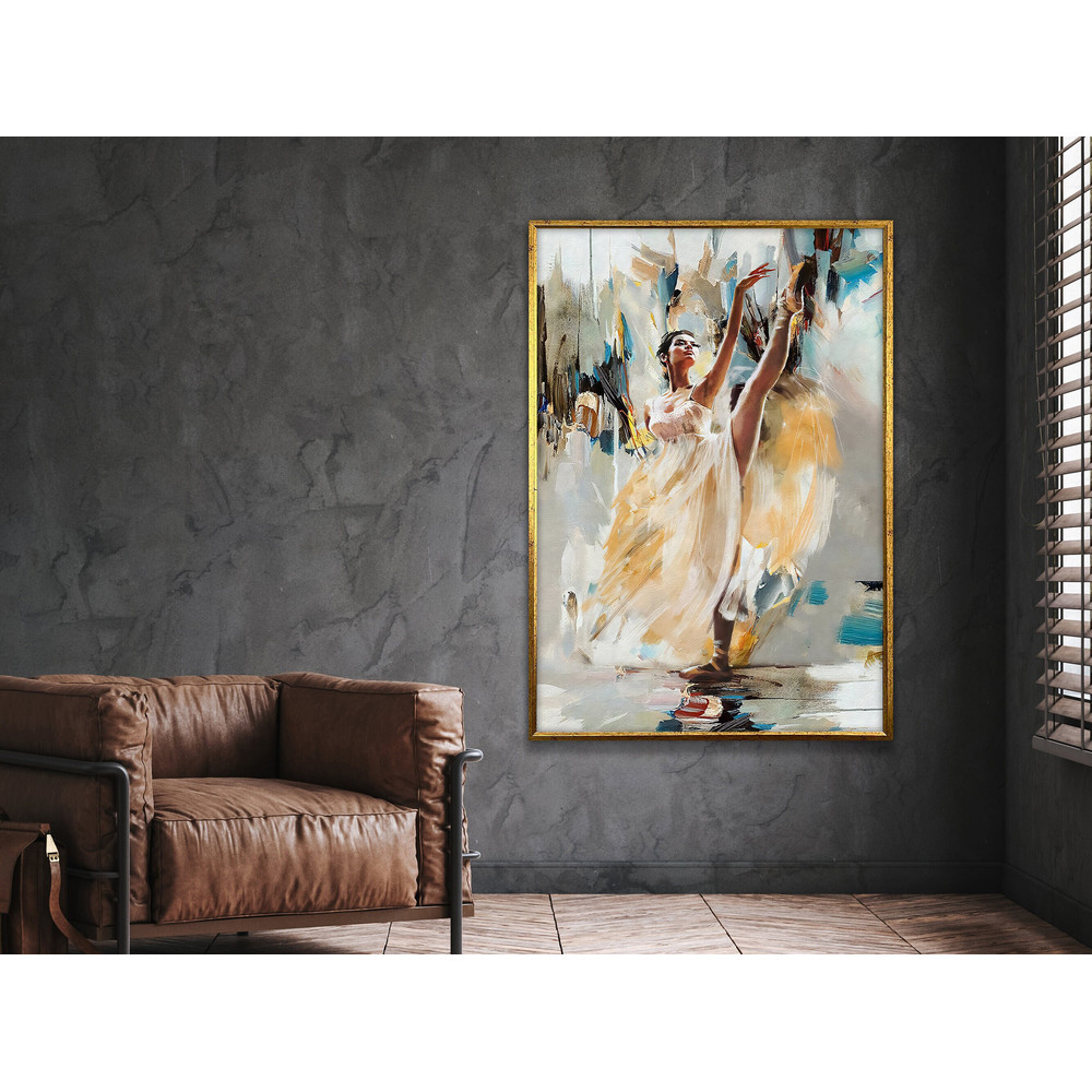 ballerina art print,wall art decor, ballet dancer, elegant art, dancing art, performance, wall art canvas design, framed ready to hang.jpg