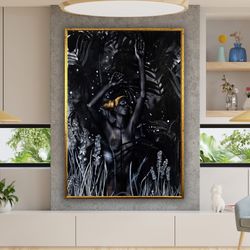 ethnic canvas art, women wall art, canvas wall art, ethnic women wall art, ethnic poster, wall art canvas design, framed