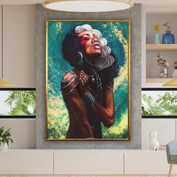 ethnic canvas art, women wall art, canvas wall art, ethnic women wall art, ethnic poster, wall art canvas design, framed