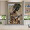 african woman canvas painting, ethnic painting, black woman painting, african woman wall art, canvas painting design, framed ready to hang.jpg