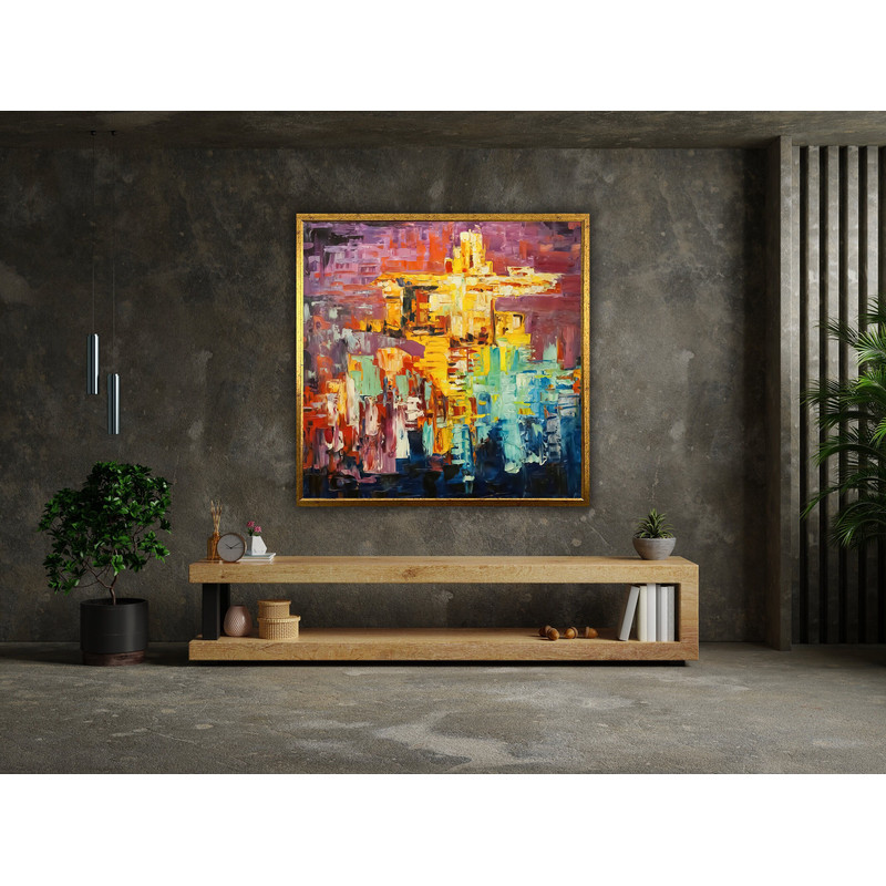 colorful abstract printable wall art painting minimalist bold colorful print modern painting, wall art canvas design, framed ready to hang.jpg