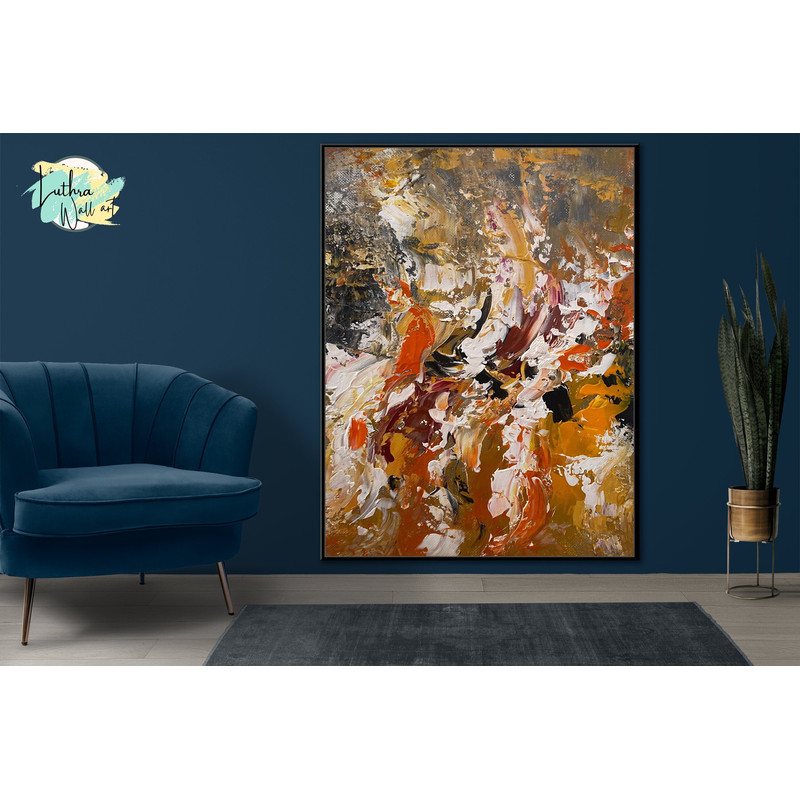 Eclectic Home Decor And Gift Abstract Wall Art Canvas Large Modern Painting, Fine Wall Artwork For Walls Large Acrylic Painting.jpg