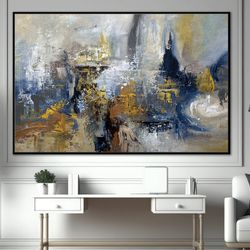 extra large abstract wall art for for living room painting canvas art of handmade, oversize wall painting for living roo