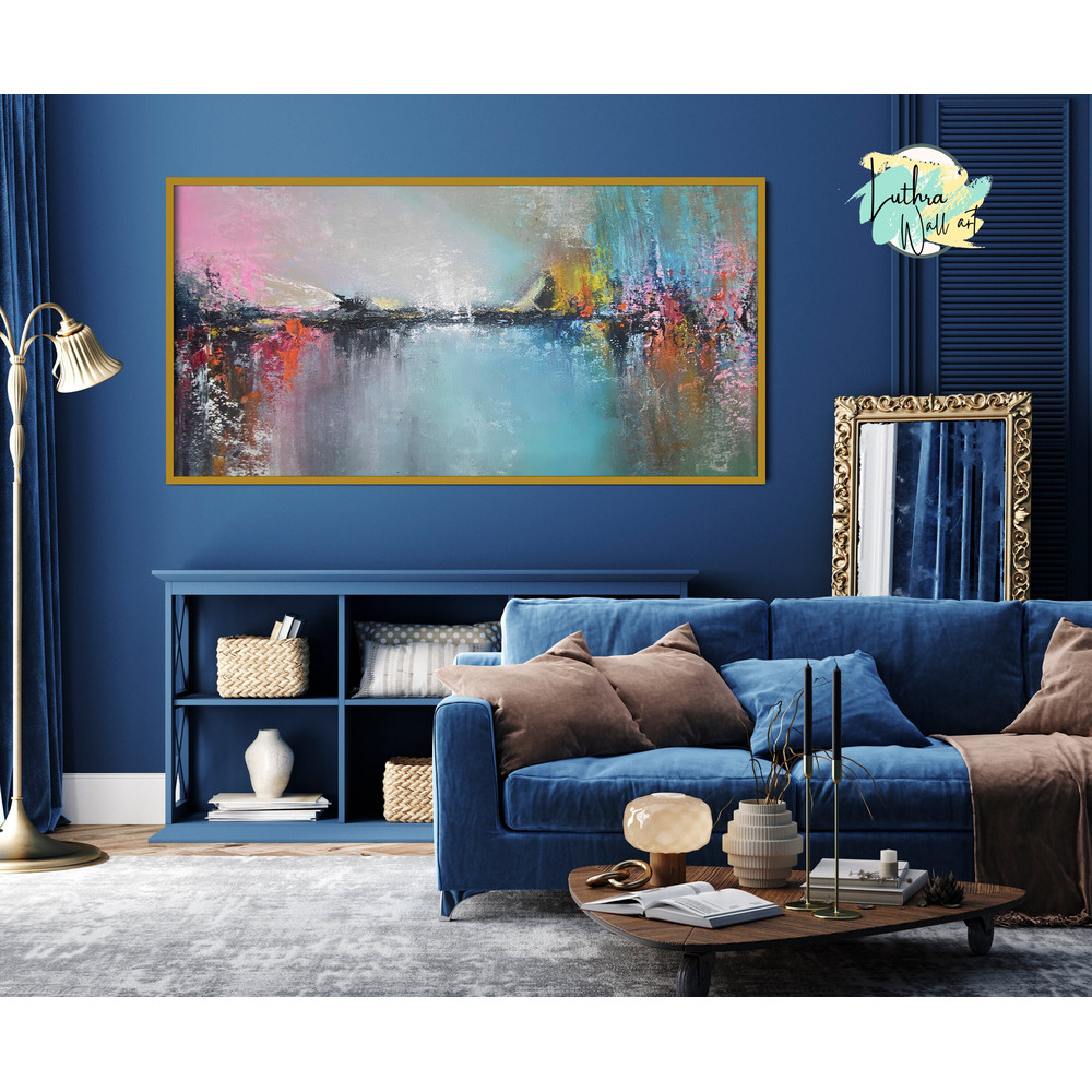 Pink Colourful Wall Art, Abstract Canvas Painting, Wall Decor, Palette Knife Art, Extra Large Painting, Oversized paintings, Artwork.jpg