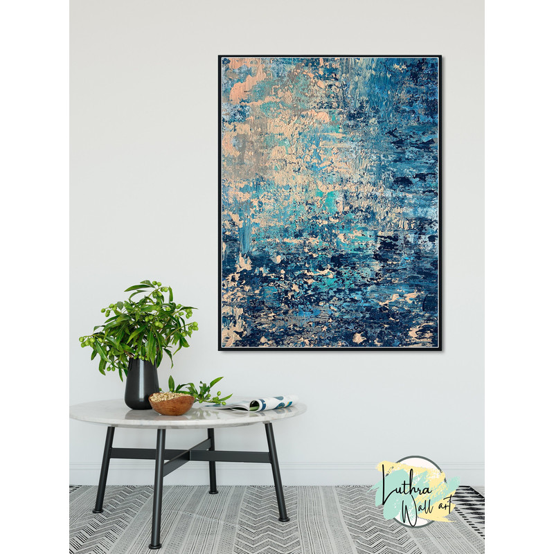 Oversized Abstract Painting Extra Large Acrylic Wall Art Above Bed Decor, Trendy Wall Art Hand Painted Art For Dining Room Wall Decor.jpg