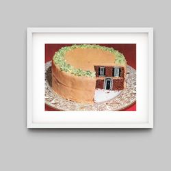 cake is home print, 5x7 art print , small art