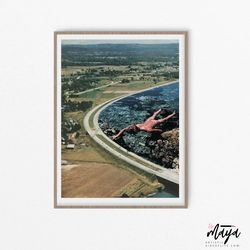 coral reef print, diving art, ocean wall art