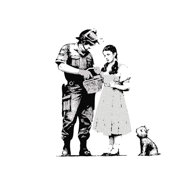 Banksy Dorothy  Canvas Box Art A4, A3, A2, A1 ++.jpg