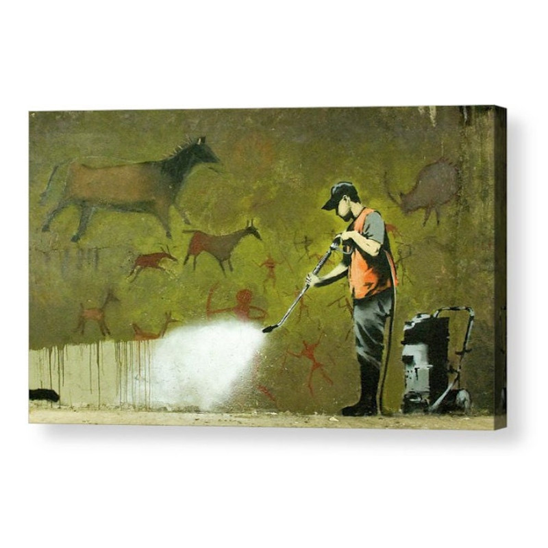Banksy Erasing History Canvas Box Art A4, A3, A2, A1 ++.jpg