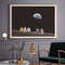 Extra large living room art print - Large space print - Earth and Moon art.jpg