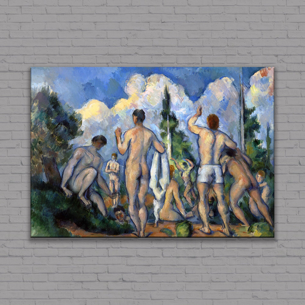 Bathers by Paul Cezanne Canvas Wall Art, Wall Decor, Framed Art, Artwork Ready to Hang.jpg