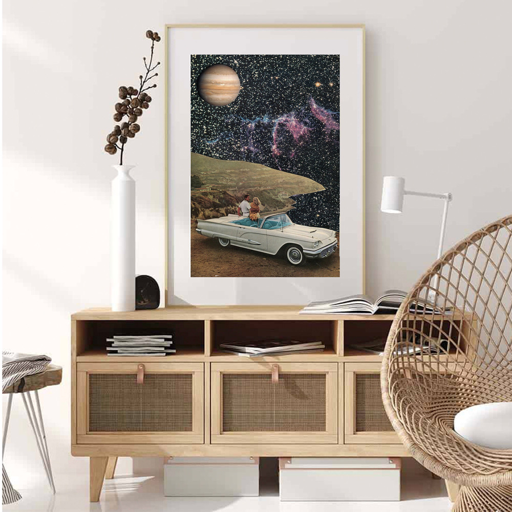 Couple wall art, Universe space prints, Large wall art, Oversized living room, bedroom, kitchen art posters.jpg