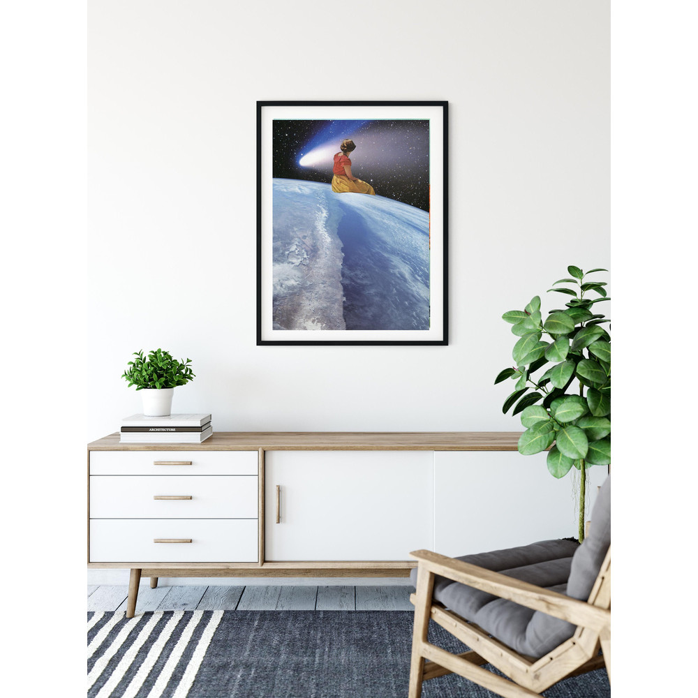 Art Print, Modern art, Office decor, Living room decor, Universe, Nasa, Space, Posters, Vintage, Retro print, Blue poster.jpg