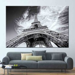 Eiffel Tower Photo Print, Eiffel Art Canvas, Landscape Wall Decor, Eiffel Photo Art Canvas, View Artwork, Paris Wall Dec