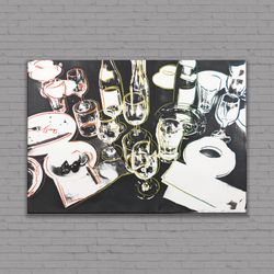 andy warhol after party canvas painting, andy warhol after party poster, andy warhol astronaut canvas painting, ready to